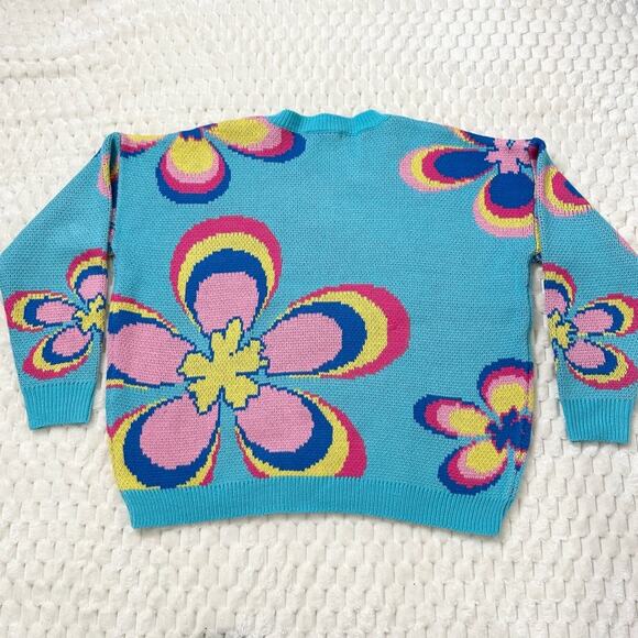 NWOT Bailey Rose Floral Oversized Sweater Size XS - Picture 4 of 7